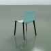 3d model Chair 0355 (4 wooden legs, two-tone polypropylene, wenge) - preview