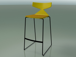 Stackable bar stool 3713 (with pillow, Yellow, V39)