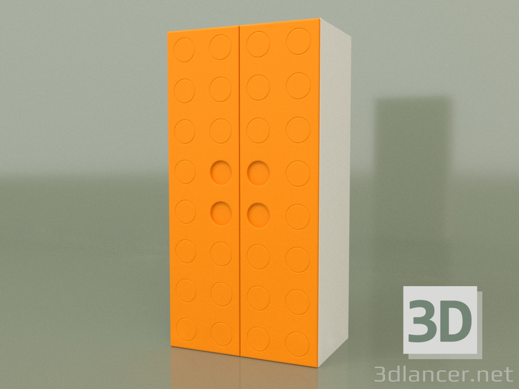 modello 3D Armadio doppio (Mango) - anteprima