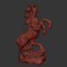 3d Altair_Studio_horse_dark model buy - render