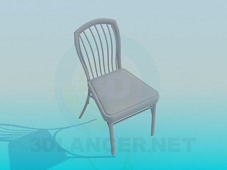 3d модель Стілець з м'яким сидінням – превью