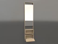 Miroir (avec tiroir ouvert) ZL 16 (bois blanc)