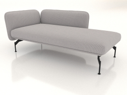 Chaise longue with armrest 110 on the right