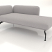 3d model Chaise longue with armrest 110 on the right - preview