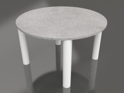 कॉफ़ी टेबल डी 60 (सफ़ेद, डेकटन क्रेटा)