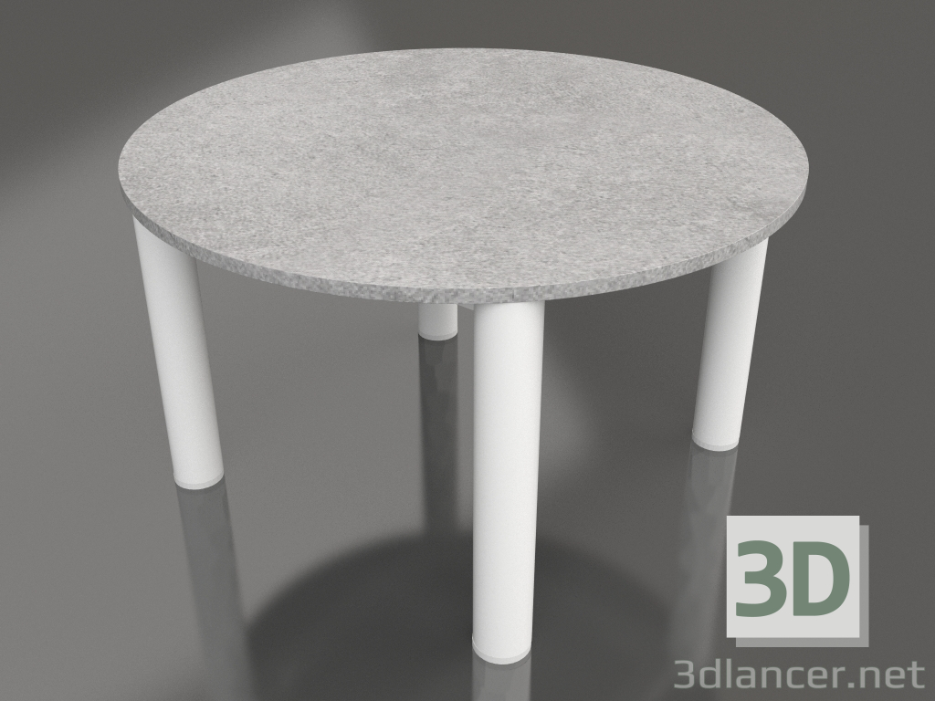 modello 3D Tavolino P 60 (Bianco, DEKTON Kreta) - anteprima