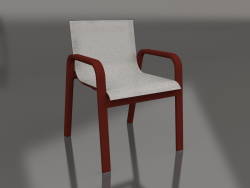 Yemek kulübü sandalyesi (Şarap kırmızısı)