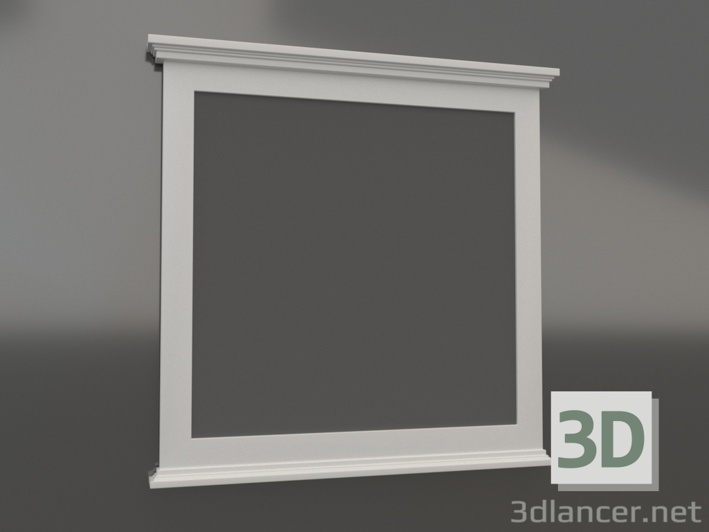 3D modeli Palermo 90 ayna (beyaz) - önizleme 3D modeli Palermo 90 ayna (beyaz) - önizleme