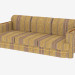 3D Modell Triple-klassisches Sofa - Vorschau