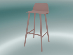 Cadeira de bar Nerd (75 cm, Rosa)