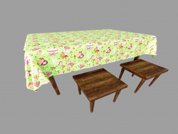 Kitchen table with stool