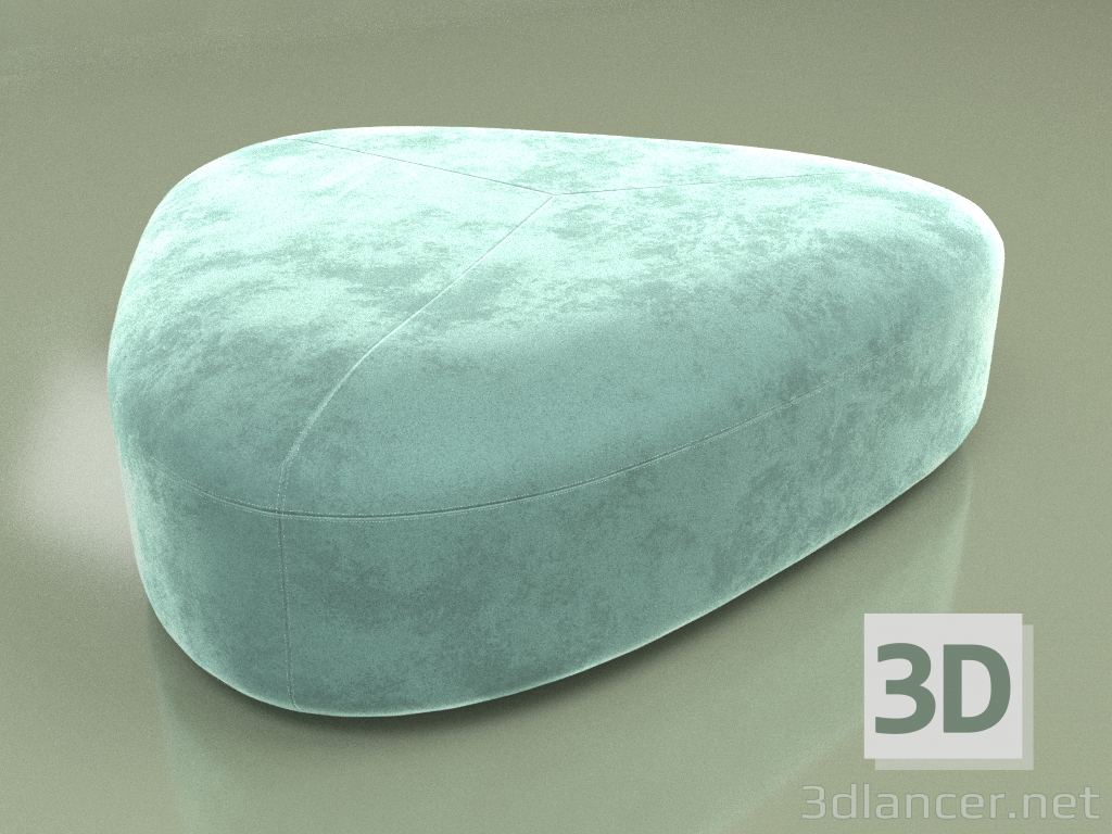 modèle 3D Pouf Stone L - preview