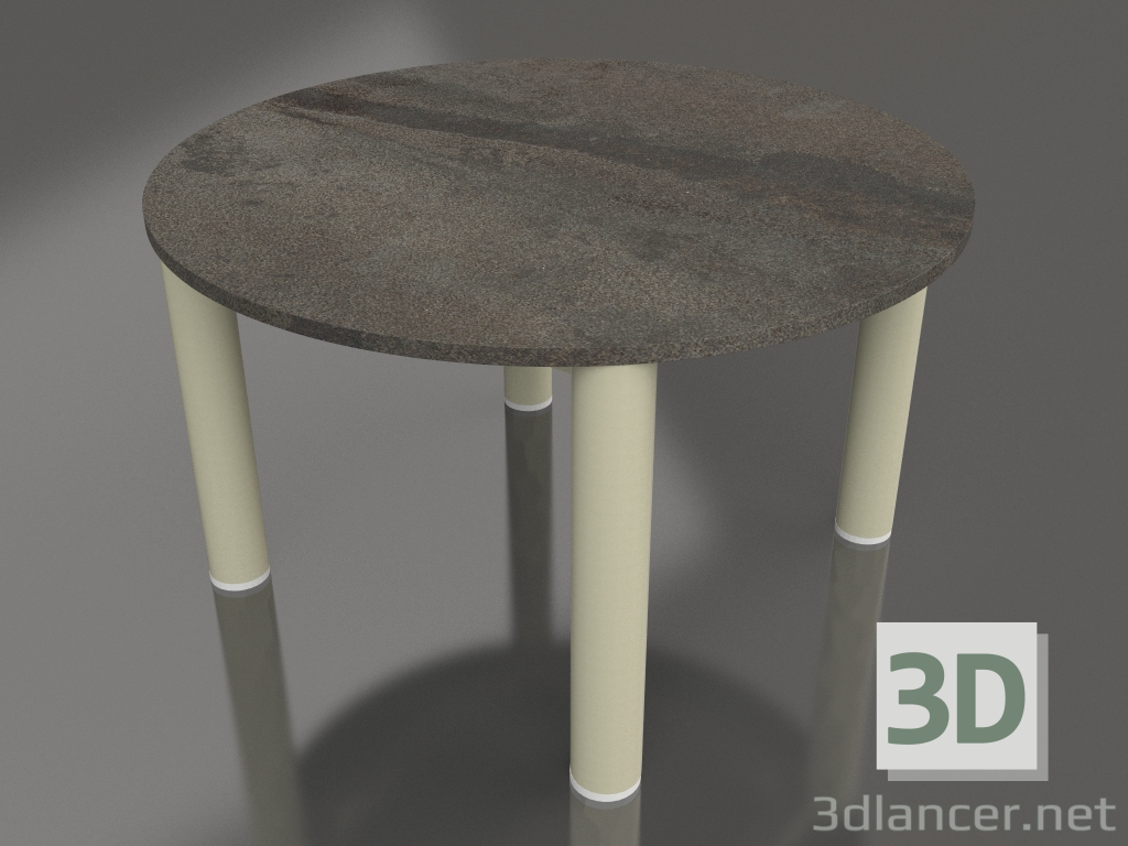 3d model Coffee table D 60 (Gold, DEKTON Radium) - preview