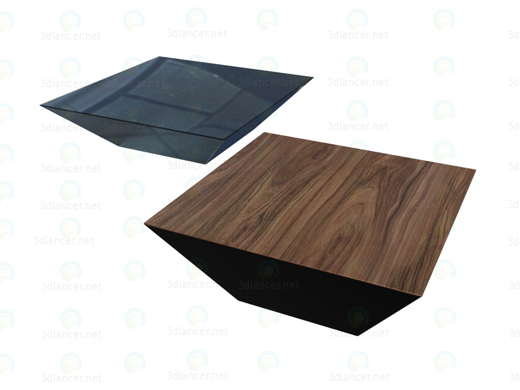 modèle 3D Table basse Pitagora (2 PCs) - preview