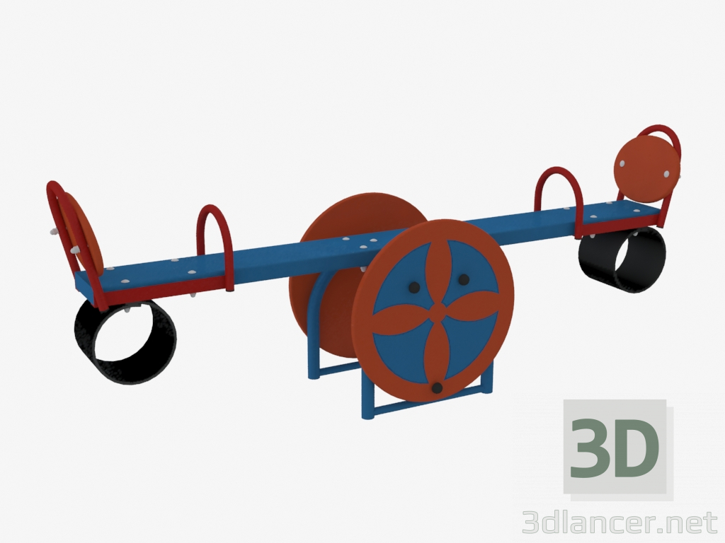 modello 3D Peso di equilibrio di sedia a dondolo di un campo da gioco per bambini (6206) - anteprima