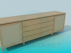 Chest of drawers elongated