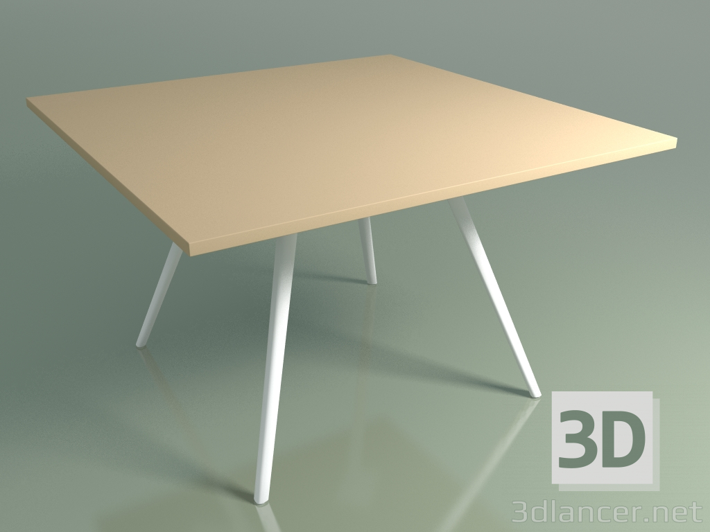 3D Modell Quadratischer Tisch 5413 (H 74 - 119 x 119 cm, Laminat Fenix F03, V12) - Vorschau
