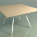 3D Modell Quadratischer Tisch 5413 (H 74 - 119 x 119 cm, Laminat Fenix F03, V12) - Vorschau