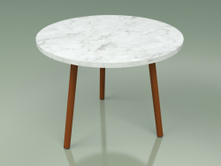 Стол кофейный 013 (Metal Rust, Carrara Marble)