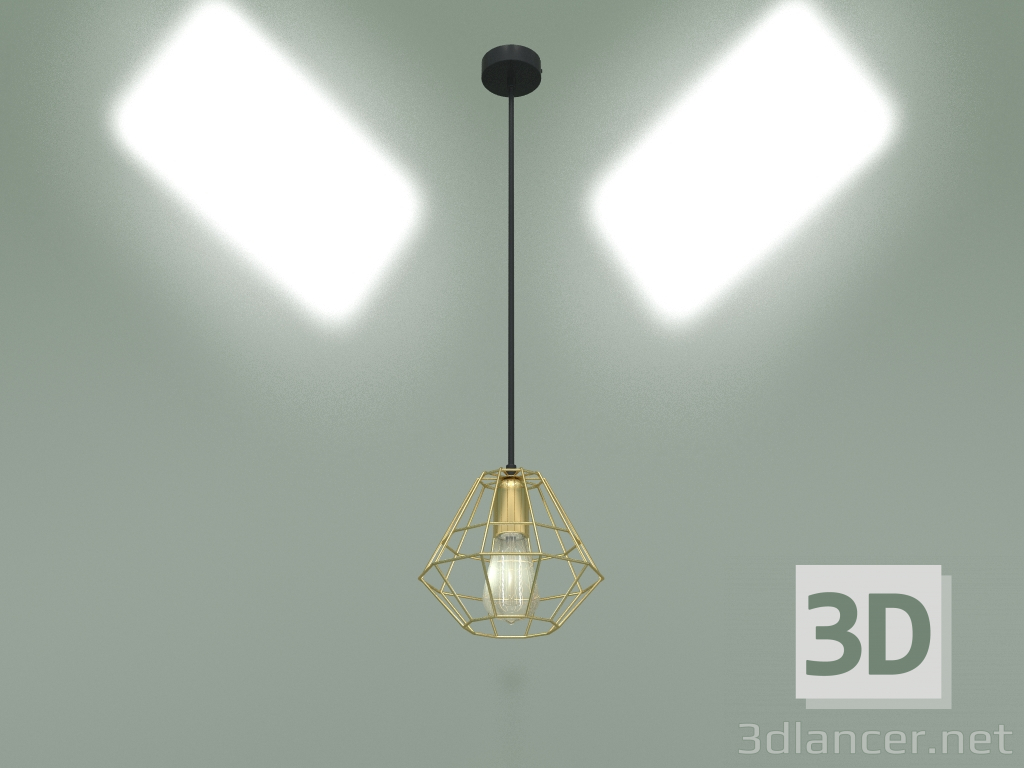 3d model Pendant lamp 1724 (gold) - preview