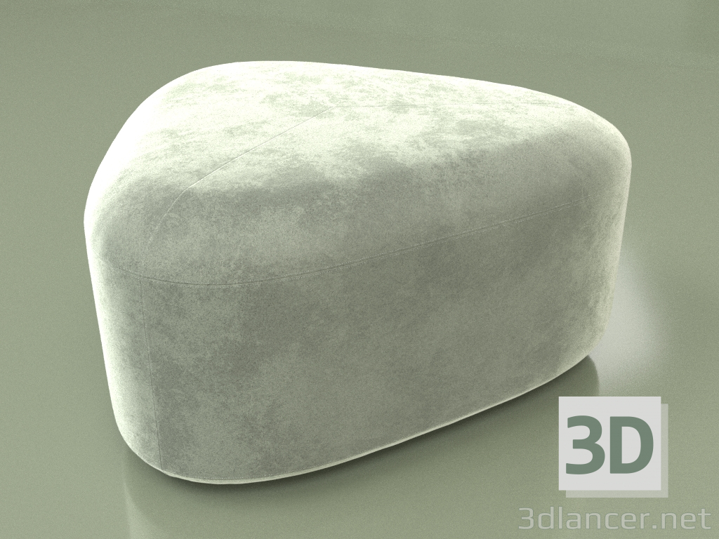 modello 3D Pouf Stone M - anteprima