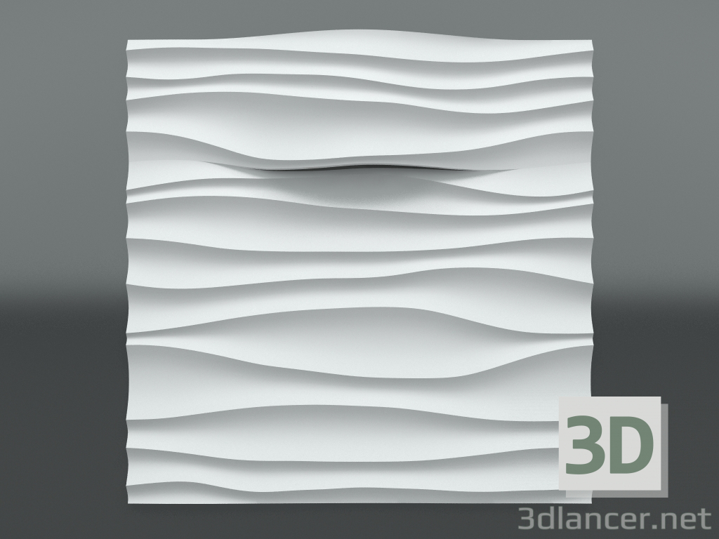 3D modeli Alçı 3d paneli L-513 - önizleme