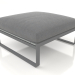 3d model Modular sofa, pouf (Anthracite) - preview