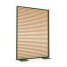 3d model Partition made of artificial wood and aluminum 120x170 (Roble golden, Bottle green) - preview