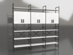 Rack with mezzanines (3 sections)