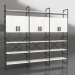 3d model Rack with mezzanines (3 sections) - preview