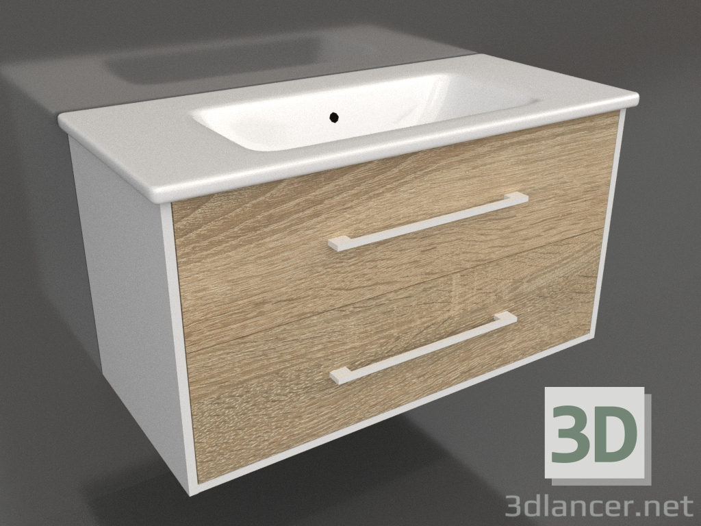 3d model Hanging cabinet 100 cm (Mai.01.10) - preview