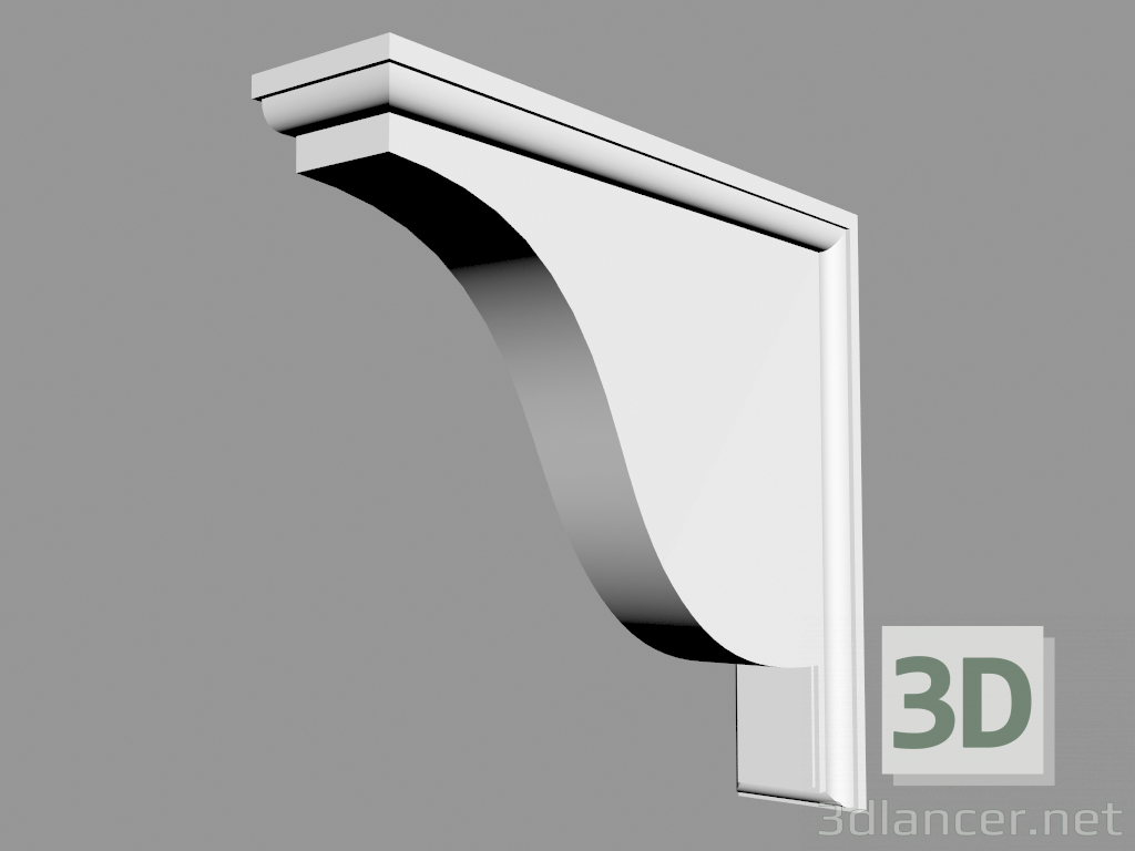 3D Modell Bogenhalterung FC01 (8 x 35 x 39 cm) - Vorschau
