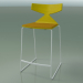 3d model Stackable bar stool 3712 (with cushion, Yellow, V12) - preview