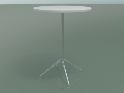 Runder Tisch 5718, 5735 (H 104,5 - Ø79 cm, Weiß, LU1)