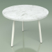3d модель Стол кофейный 013 (Metal Milk, Carrara Marble) – превью