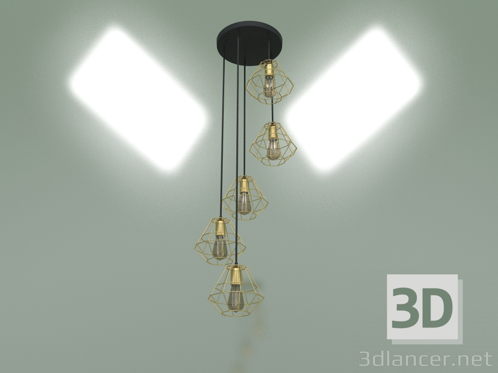 3d модель Підвісний світильник 1781 Diamond Gold – превью