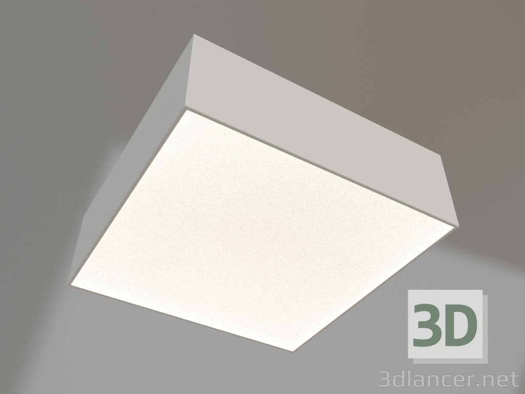 modello 3D Lampada IM-QUADRO-EMERGENCY-3H-S175x175-19W Warm3000 (WH, 120 gradi, 230V) - anteprima