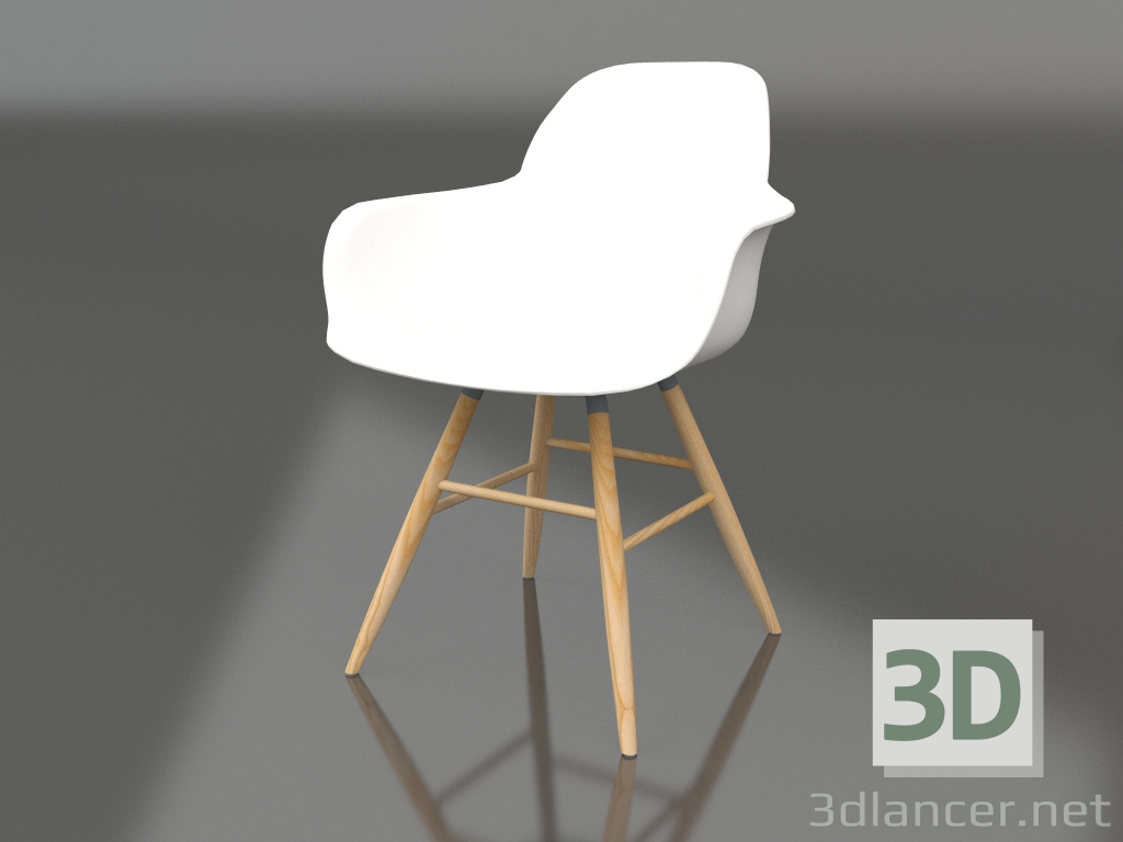 3d model Armchair Albert Kuip (White) - preview