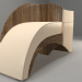 modèle 3D canapé avec margelle "OPTIMUS" - preview