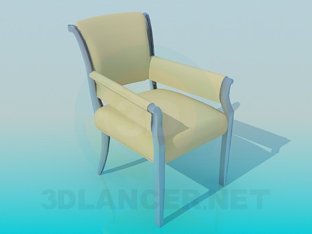 modelo 3D Silla tapizada - escuchar modelo 3D Silla tapizada - escuchar