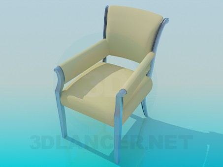 modelo 3D Silla tapizada - escuchar modelo 3D Silla tapizada - escuchar