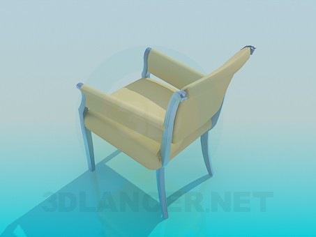 modelo 3D Silla tapizada - escuchar modelo 3D Silla tapizada - escuchar