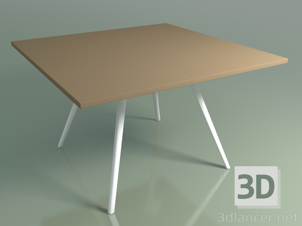 modello 3D Tavolo quadrato 5413 (H 74 - 119x119 cm, laminato Fenix F05, V12) - anteprima