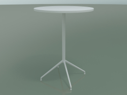 Runder Tisch 5718, 5735 (H 104,5 - Ø79 cm, Weiß, V12)