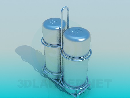 3D Modell Salz- und Pfefferstreuer - Vorschau