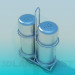 3d model Salt and pepper shakers - preview