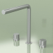 3d model Three-hole mixer with swivel spout (17 08 V, AS) - preview