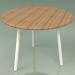 modèle 3D Table basse 013 (Métal Lait, Teck) - preview