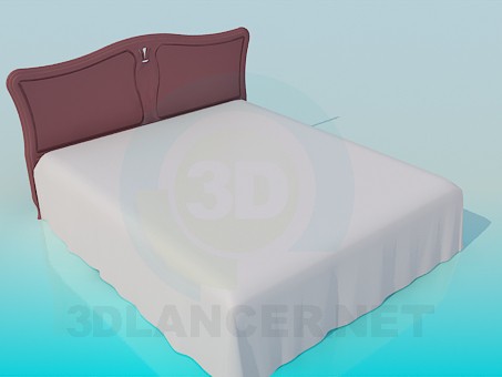 3d модель Большая кровать – превью 3d модель Большая кровать – превью