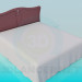 3d model Cama King size - vista previa